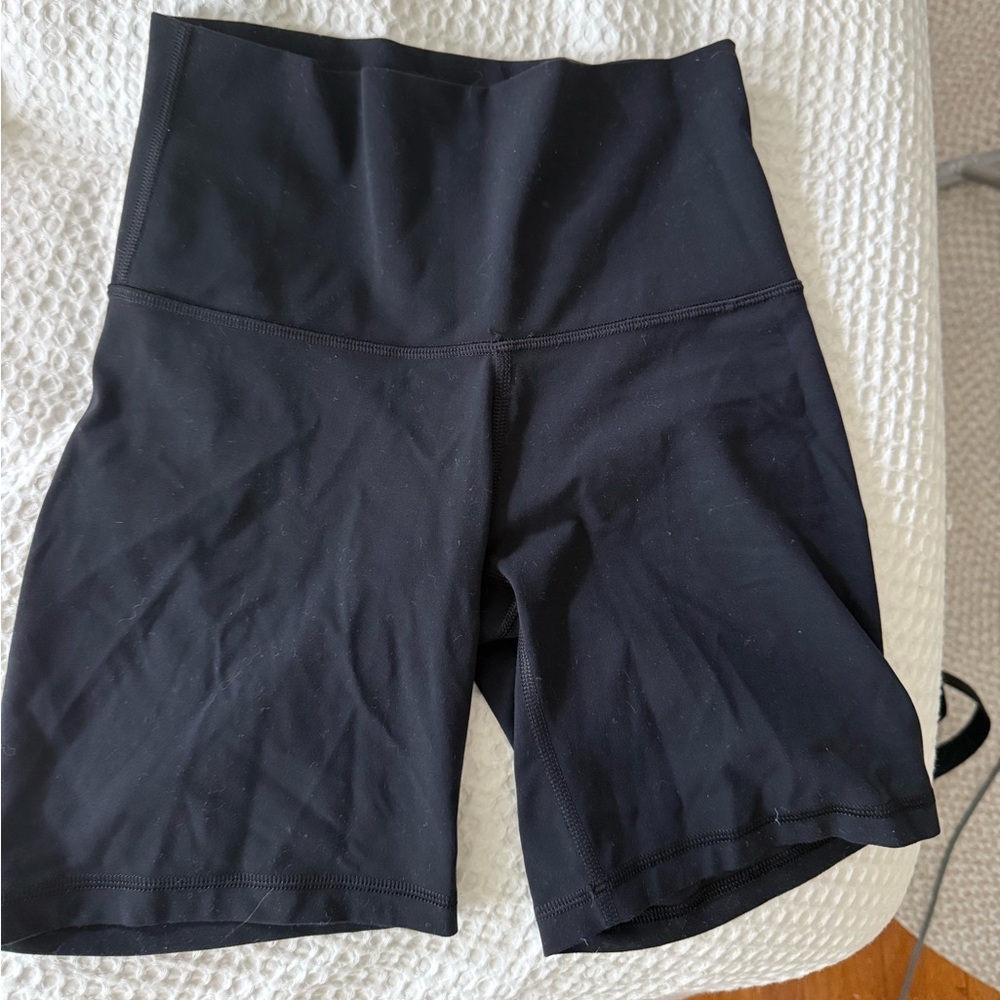 TNA Black Biker Shorts 6”